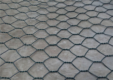 Le PVC de sécurité a enduit le grillage hexagonal, durée de longue durée galvanisée de boîte de Gabion