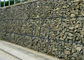 Panier de Gabion de contrôle de rivière enduit par PVC de lutte contre les inondations, mur en pierre de casier métallique