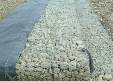 Le matelas de  Gabion de contrôle d'érosion/PVC tissé de Gabions de maille a enduit