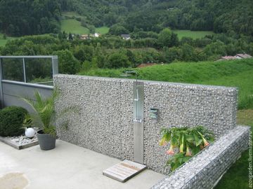Paniers architecturaux de Gabion de mur de soutènement, cages de roche de Gabion d'acier doux
