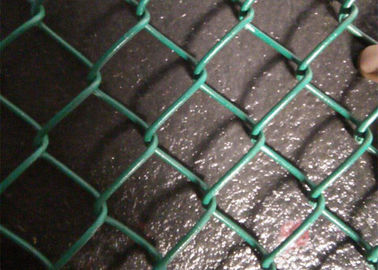 Charbon d'acier galvanisé maillage de chaîne de liaison de clôture modèle diamant avec métal rond poste