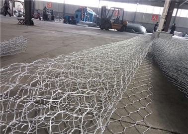 Zinc lourd tissé hexagonal de grillage de Gabion de double torsion enduit