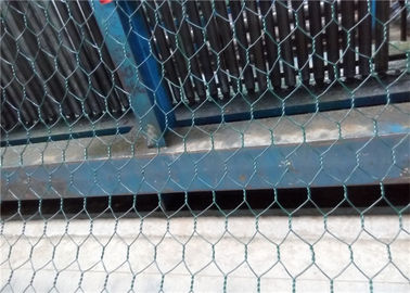 Cage enduite hexagonale de pierre de Gabion de maille de PVC tordue par double de fil d'acier
