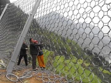 Système de stabilisation plongé chaud de pente d'armure toile de maille d'anneau en métal de Galvanizedsteel