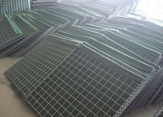 Barrière de bastion défensif itaire ISO / boîte en gabion soudé pour un diamètre de fil de 3 à 6 mm