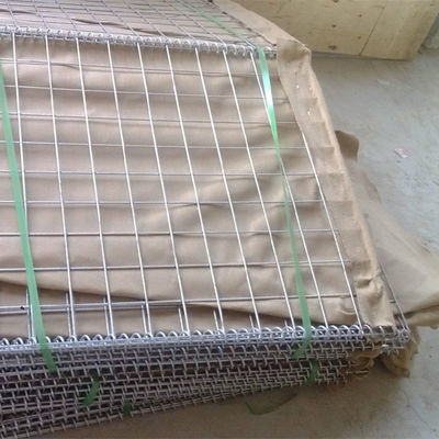 Barrière de bastion défensif itaire ISO / boîte en gabion soudé pour un diamètre de fil de 3 à 6 mm