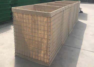 Barrières défensives galvanisées à maillage soudé / bastion défensif itaire pour mur défensif