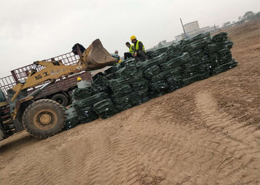 Paniers de Gabion galvanisés par ingénierie greening en métal de route de pp Geobags