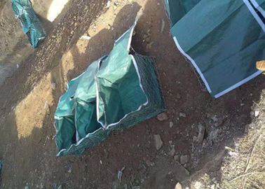 Paniers de Gabion galvanisés par ingénierie greening en métal de route de pp Geobags