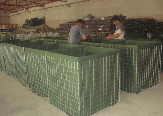75x75mm 6.0mm Barrières défensives itaires Barrières soudés remplies de sable contrôle des inondations facile à installer